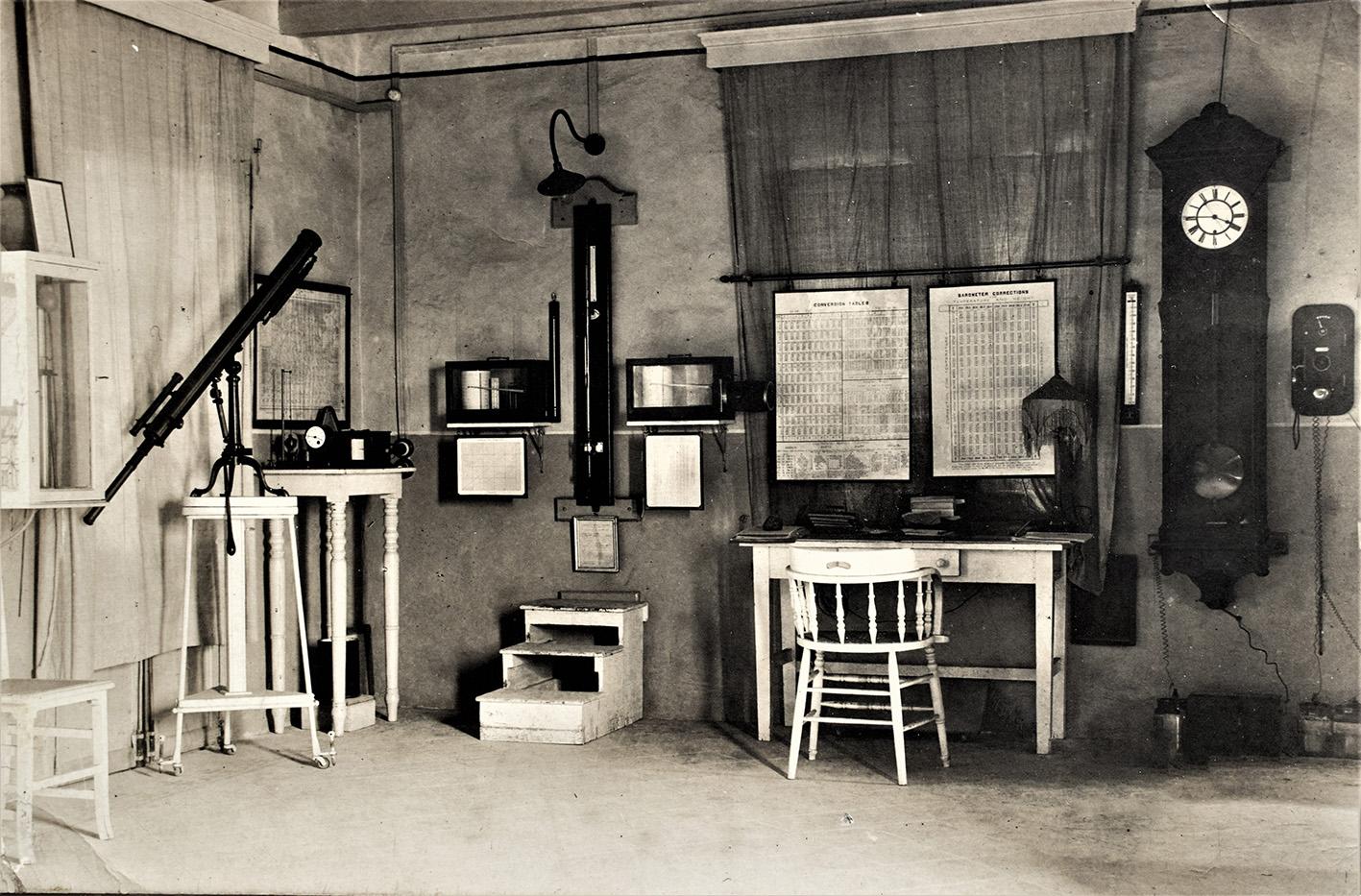 The university&rsquo;s physics laboratory in 1918