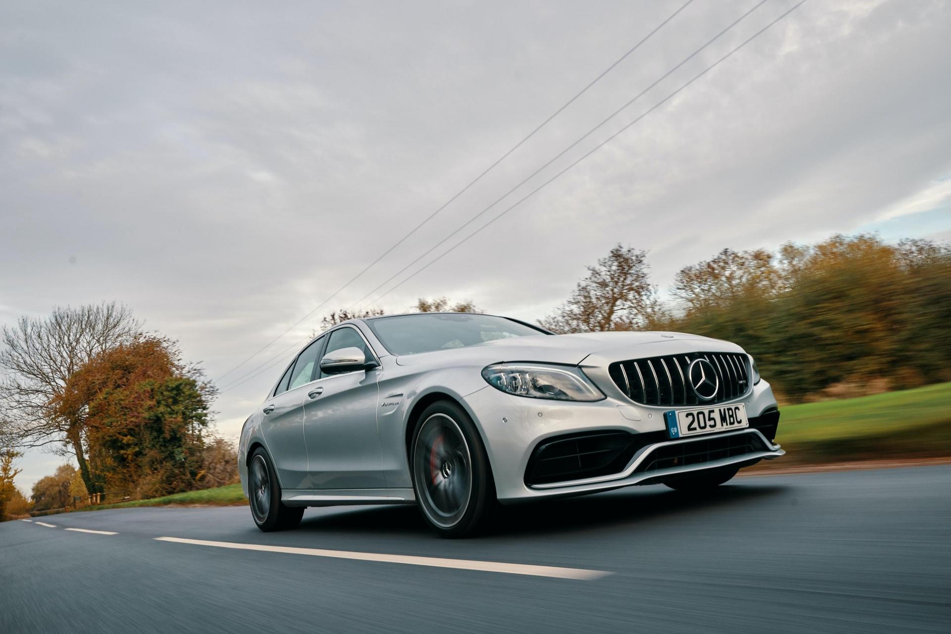The C63 uses a powerful 4.0-litre V8 engine.