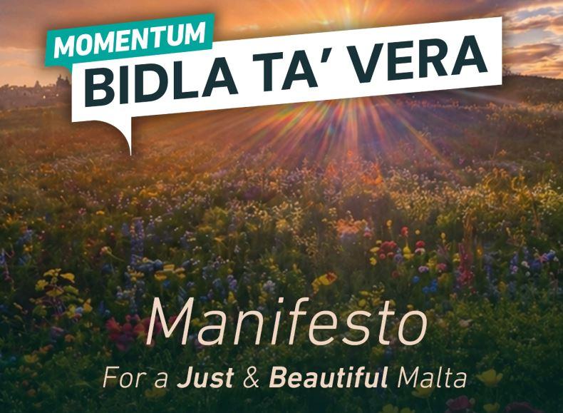 Momentum's manifesto cover.