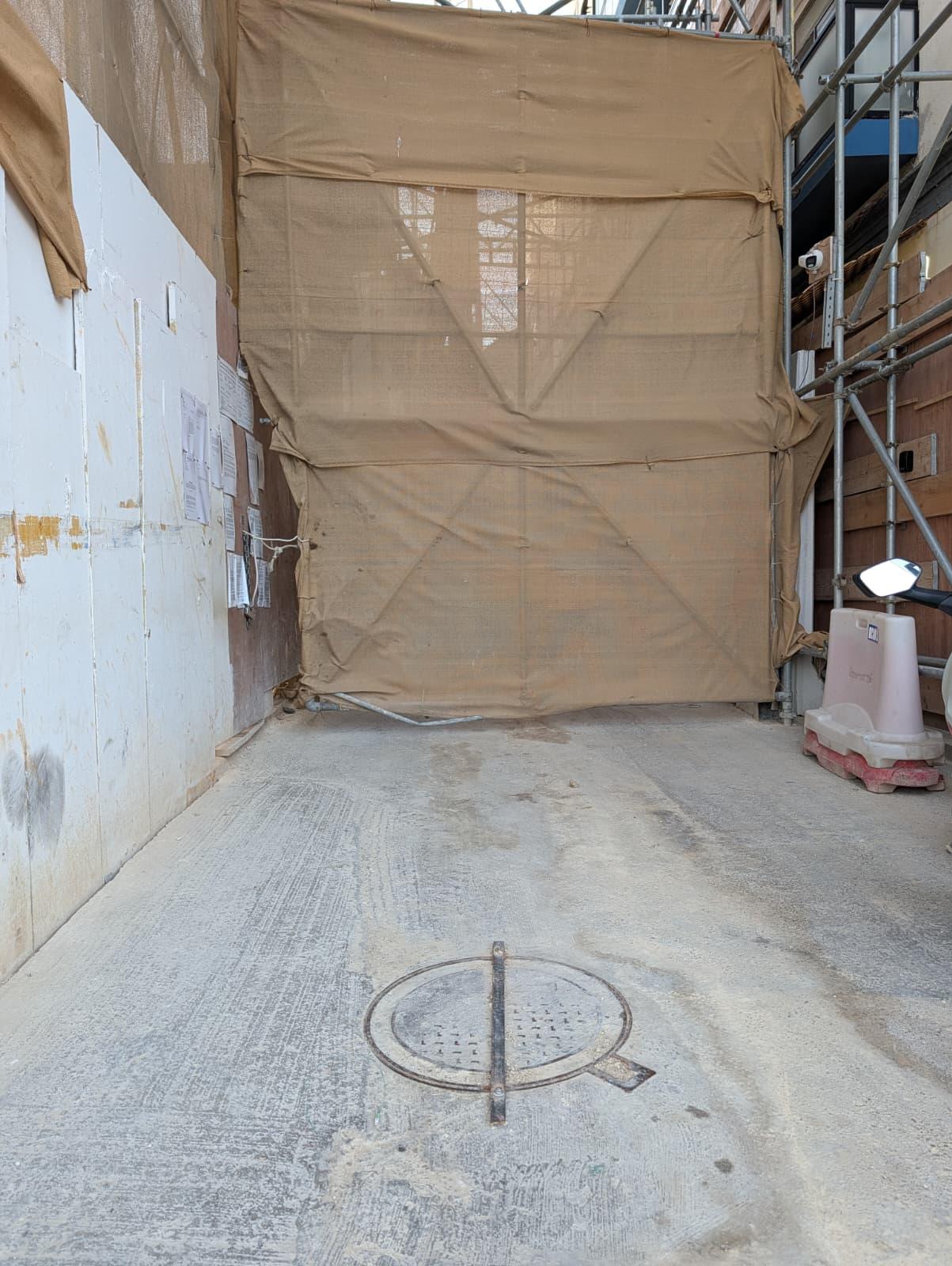 A sealed manhole next to Stivala's site. Photo: Chris Sant Fournier.