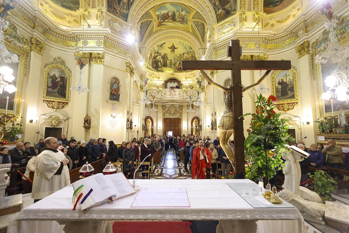 For over 300 years, the crucifix has been deeply venerated in the chapel dedicated to it at Ta&rsquo; Ġieżu church. Photos: Sebio Aquilina