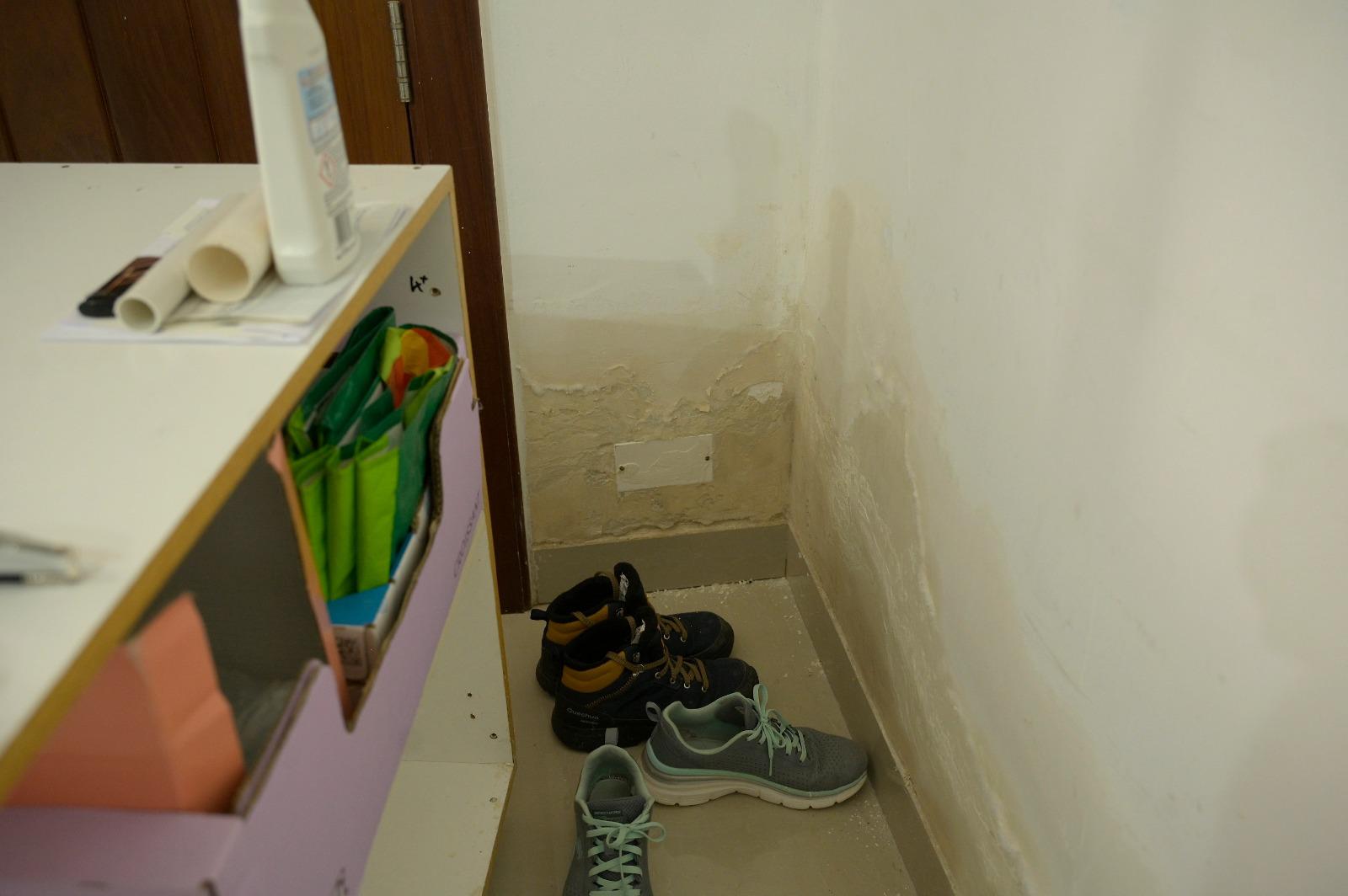 Photos taken in February show that the issue is emerging again months after repair works were carried out by Christian Bonnici: Photos: Matthew Mirabelli