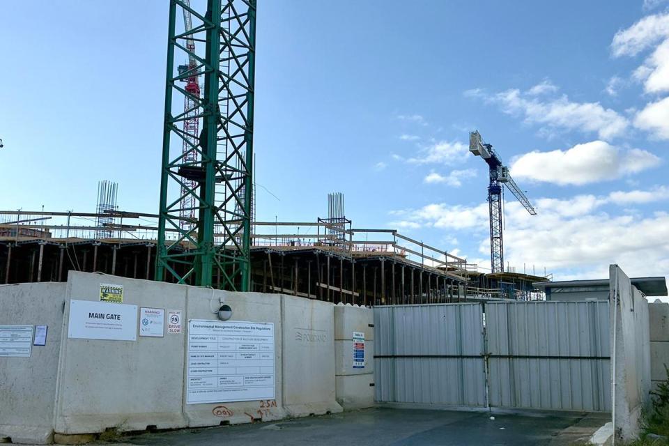 The towers under construction. Photo: Jonathan Borg