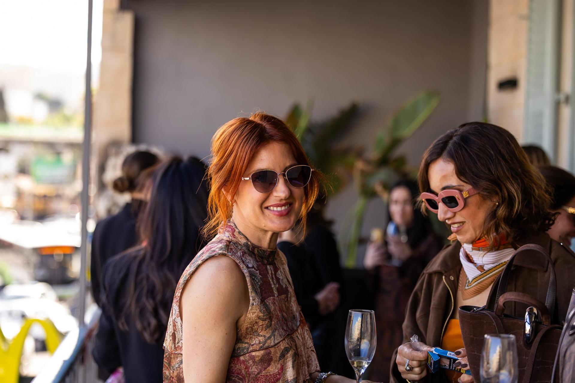 Guests Denise Cachia and Daniela Smith (right)