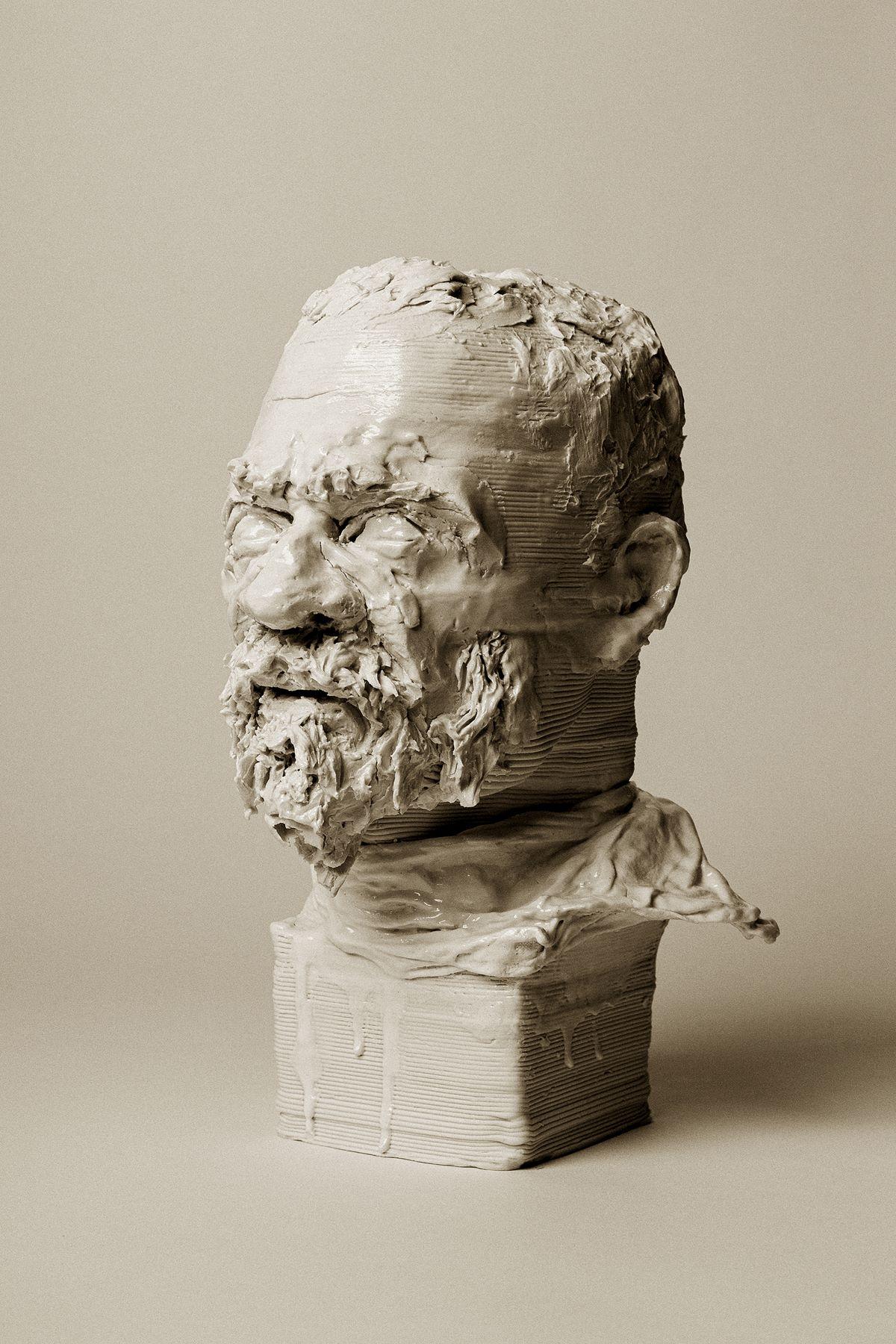 One of the sculptures
