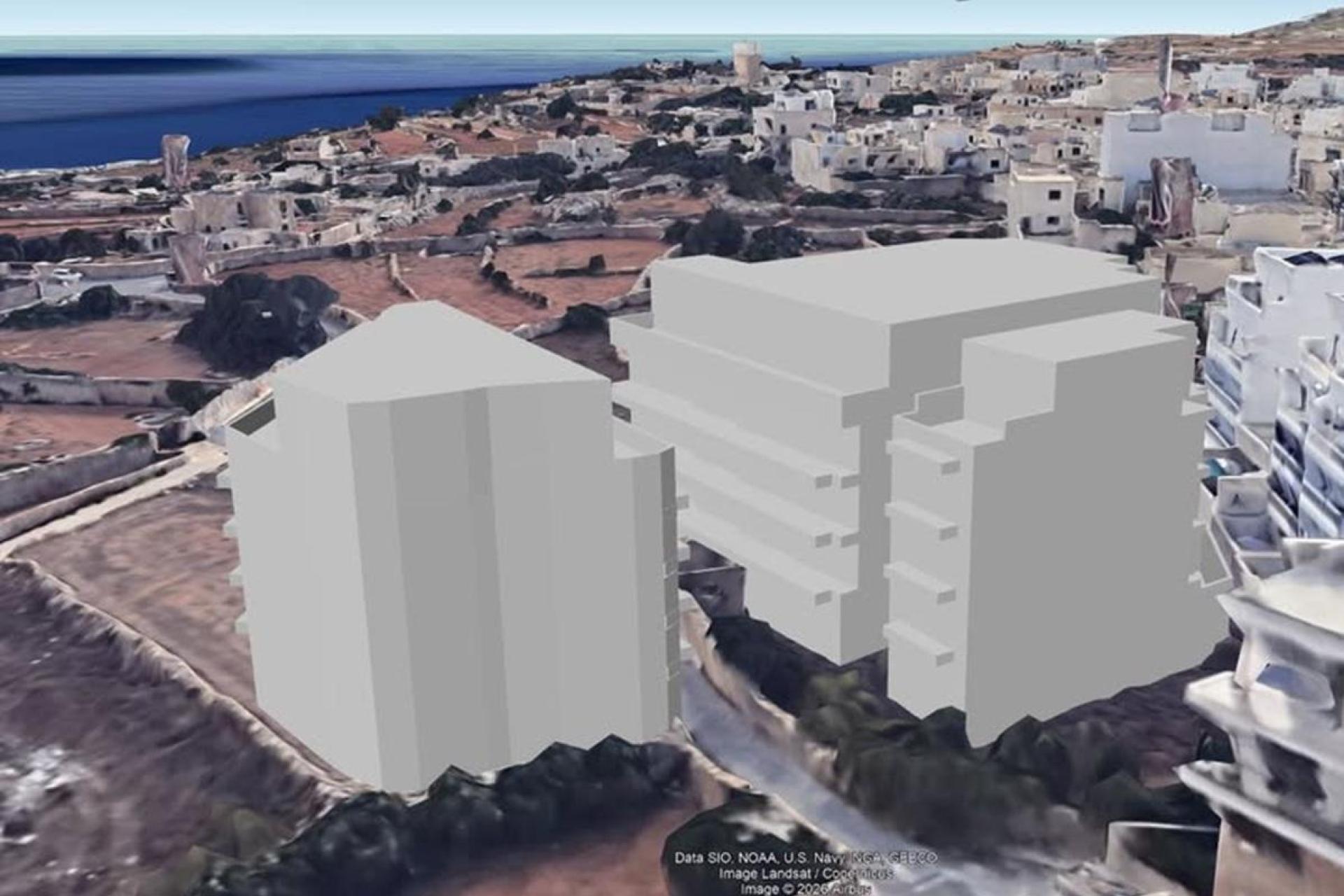A render by Residenti Żurrieq of how the apartment blocks will look like.