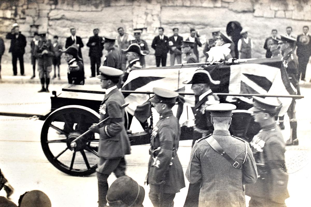 Hearse carrying Governor Congreve’s coffin.