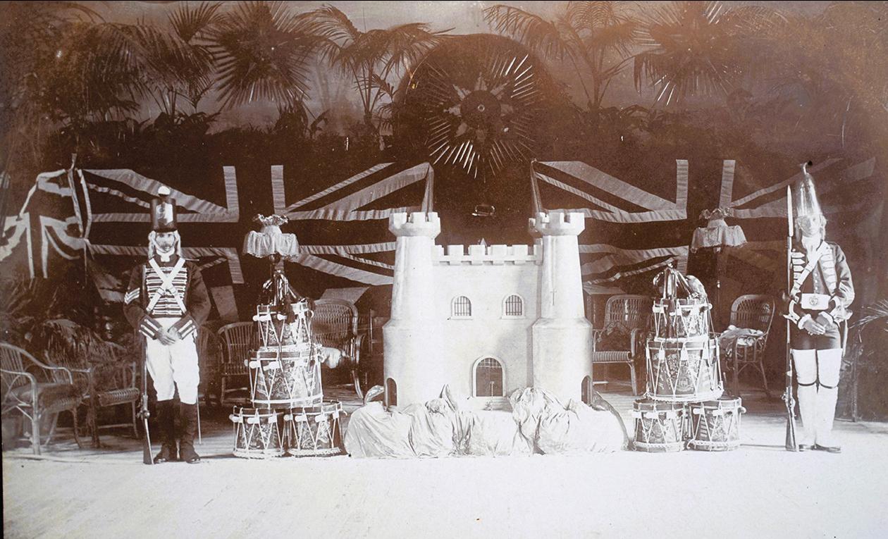 A ballroom in Mtarfa decorated in 1909.