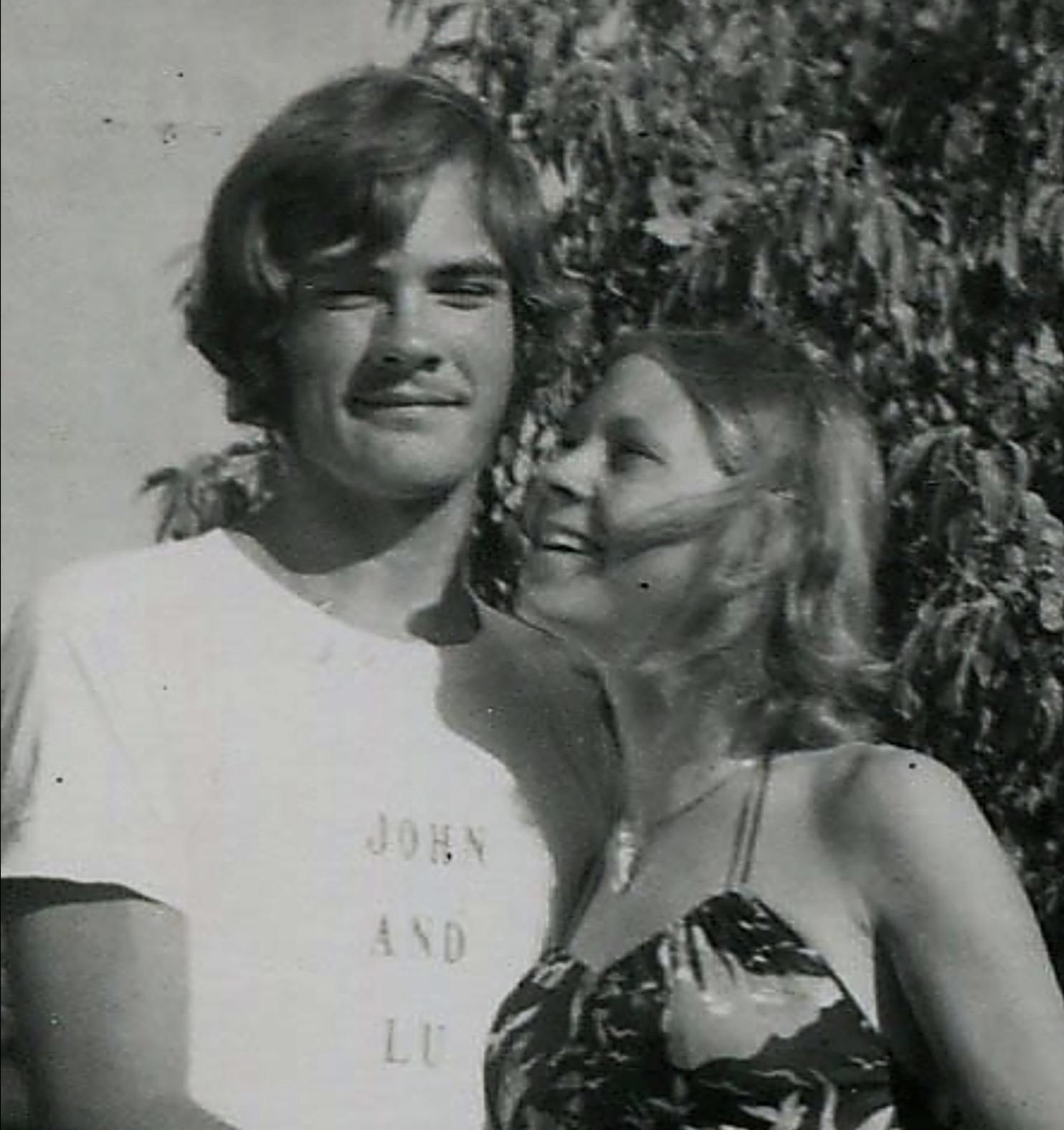 Louise and John in Malta in the 1970s at the Royal Navy School in tal-Ħandaq. Photo: John Sanderson