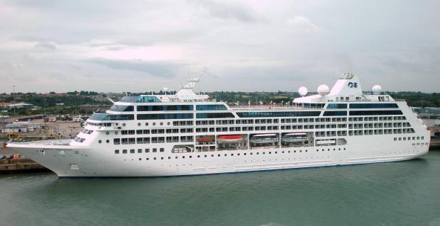 Royal Princess weighs 141,000 tons and its maiden voyage will include stops in Lisbon in Portugal, Gibraltar and Malaga in Spain.
