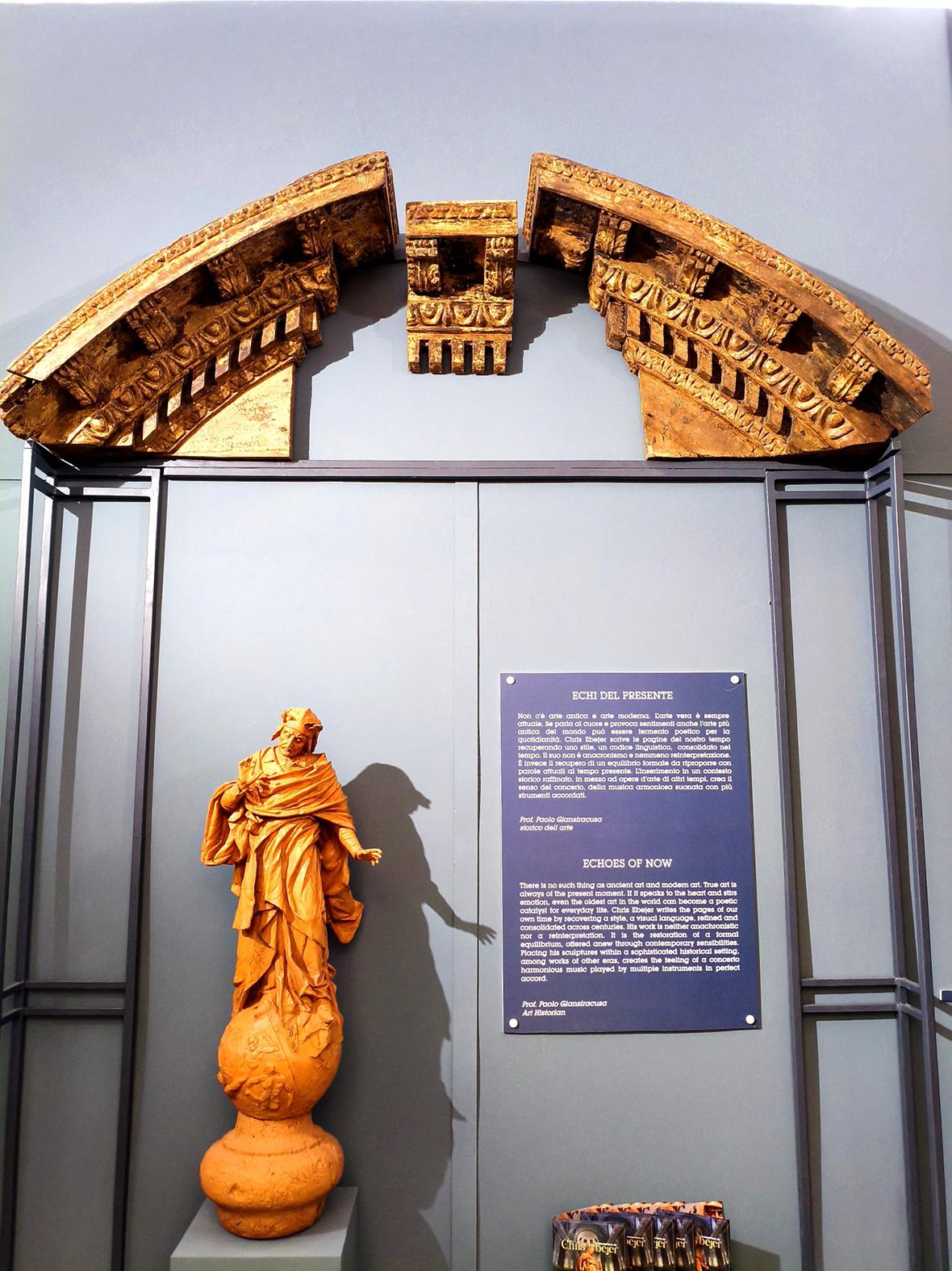 Dante under the proscenium arch.