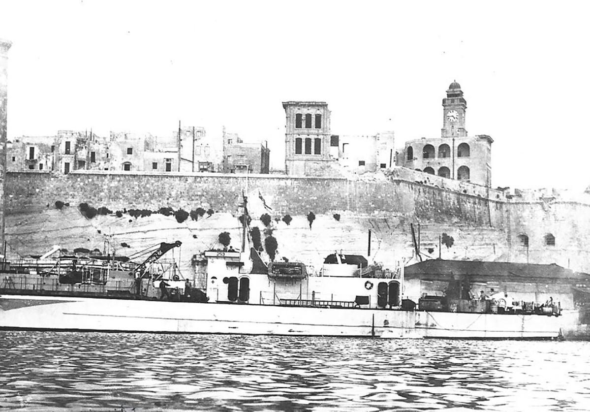 What remained of Senglea primary school after the attack on the Illustrious.