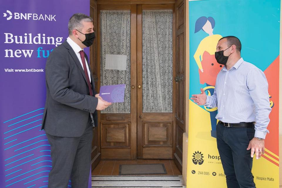 Bnf Bank Supports Hospice Malta