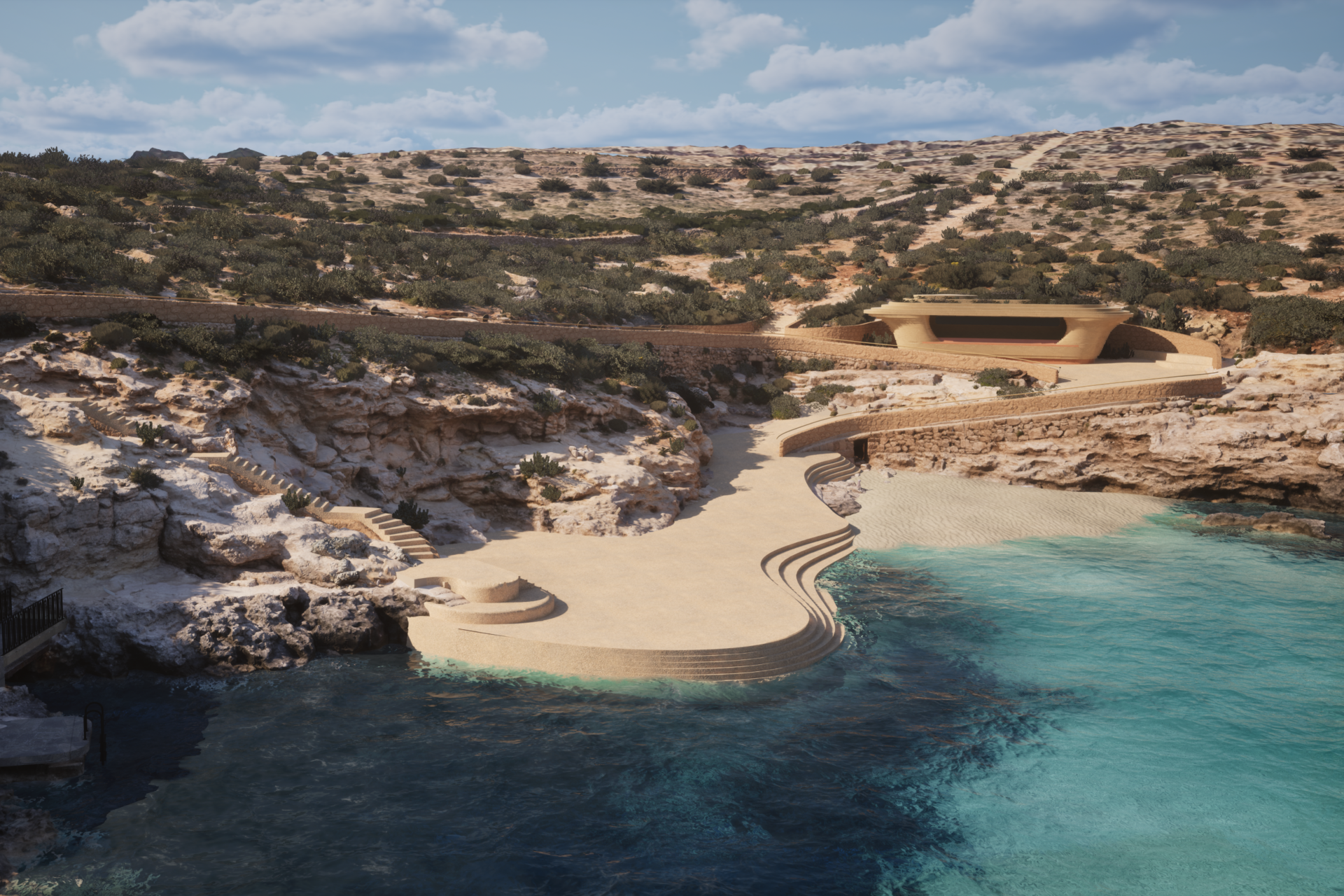 The proposed new lower jetty.