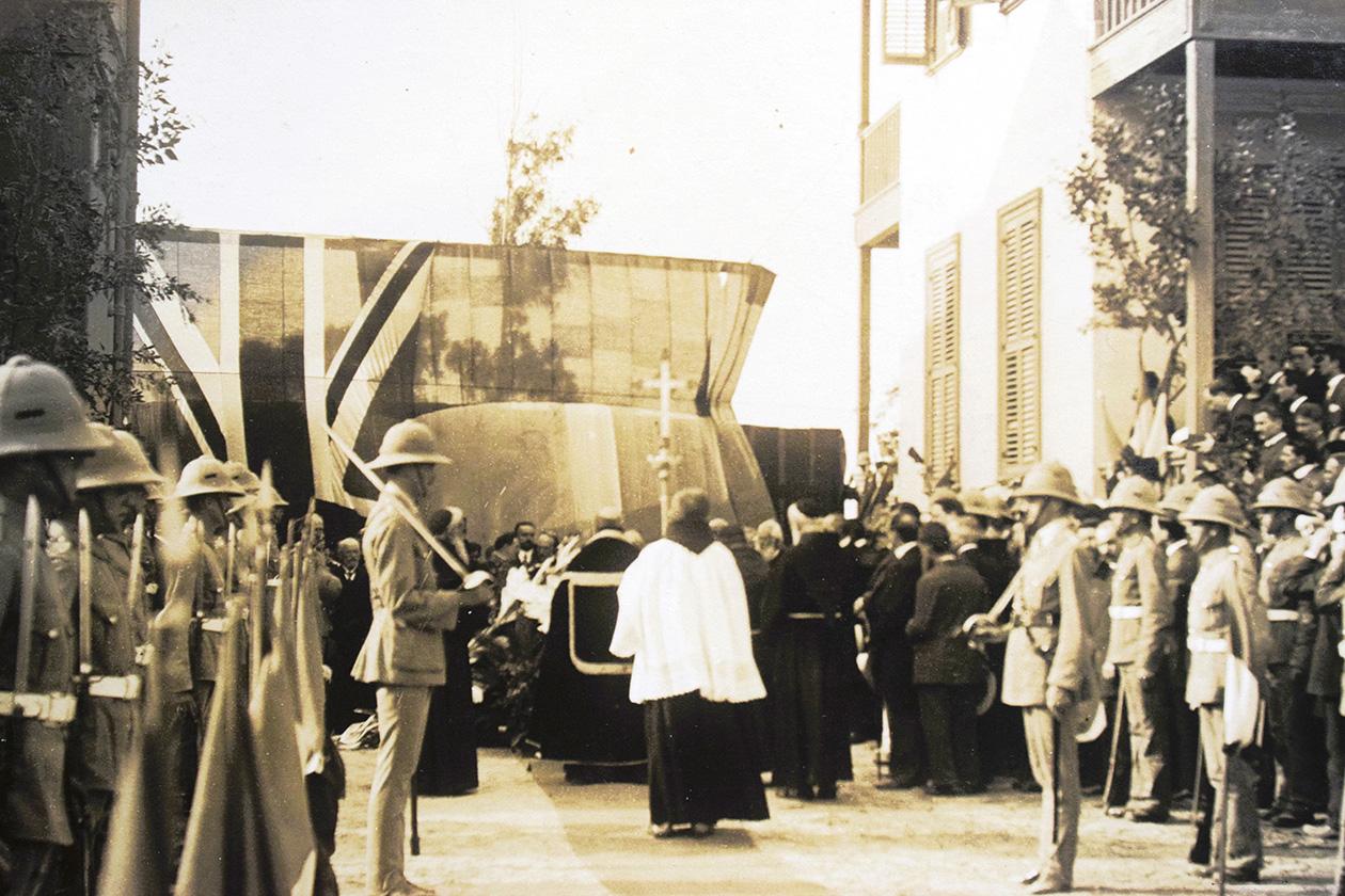 A military funeral, Second Northamptonshire Regiment, c 1912