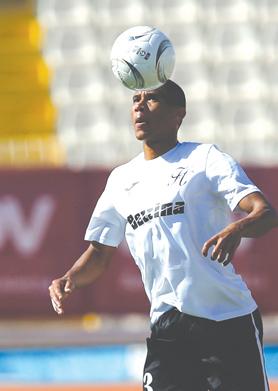 Hibs striker Jorginho is attracting the interest of overseas clubs. Photo: Darrin Zammit Lupi