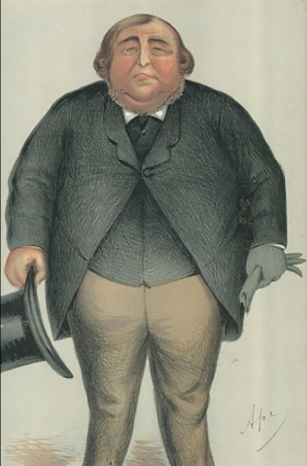 A Vanity Fair caricature of Arthur Orton.