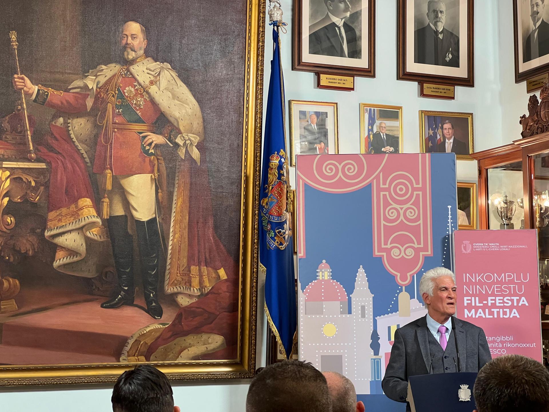 James Pearsall speaking during Wednesday's press conference. Photo: Chris Sant Fournier