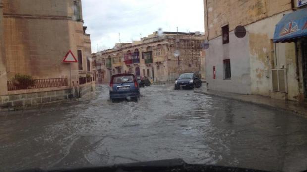 Flooding at Balzan - Picture Petra Urso - mynews@timesofmalta.com