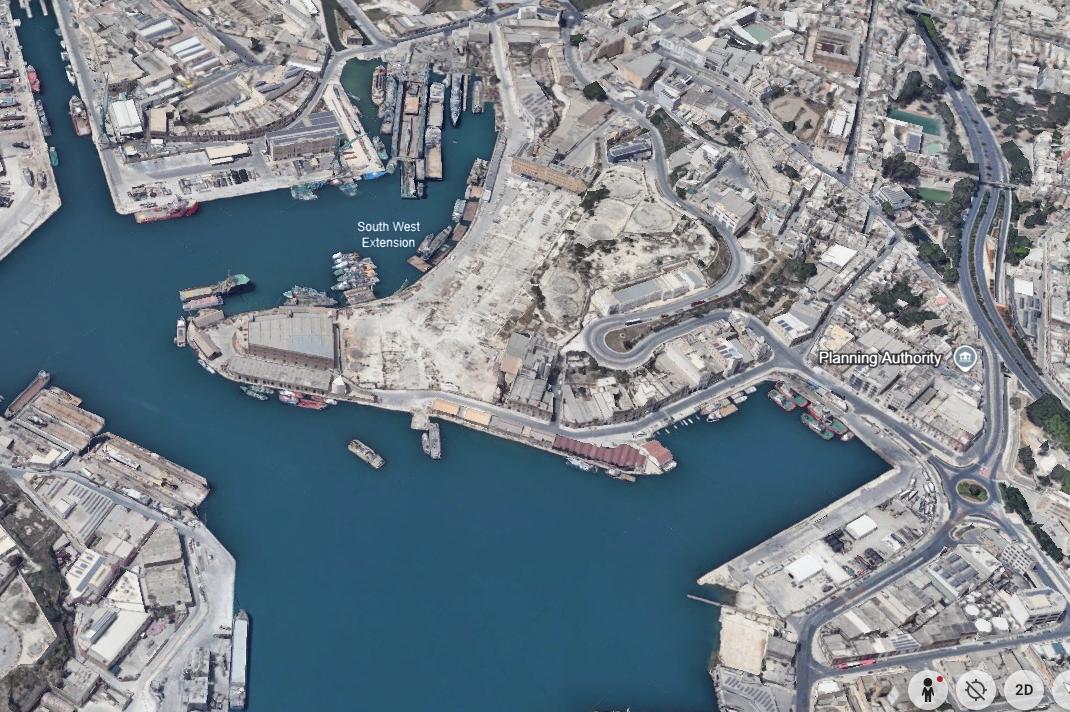 The area of Marsa as it is currently. Photo: Google Earth