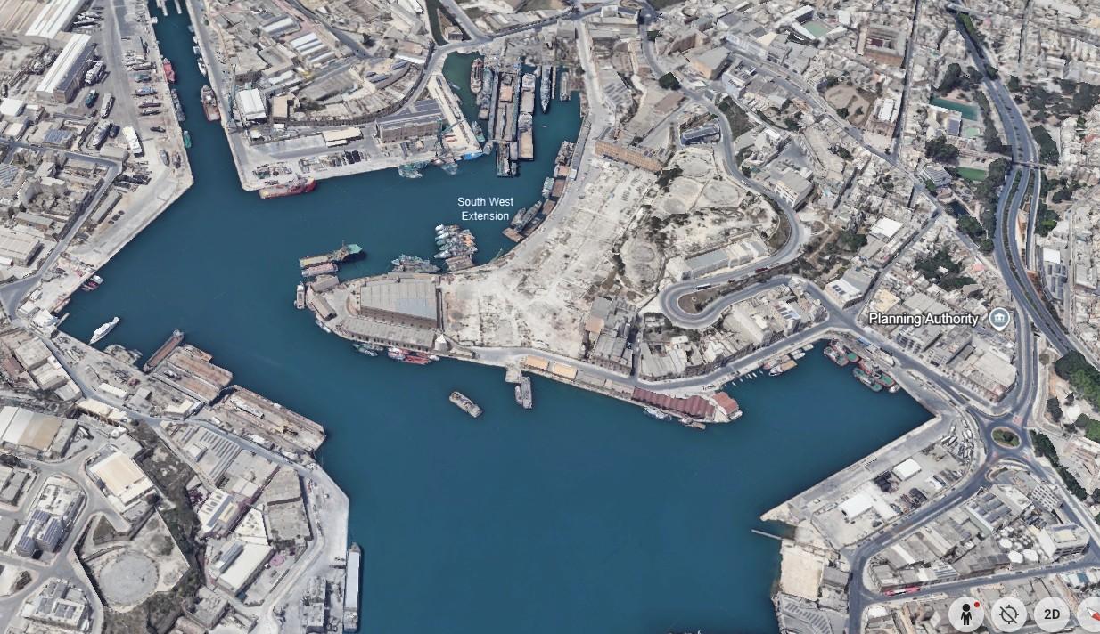 Before: Marsa is currently a mixture of docks, industrial complexes and disused sites.