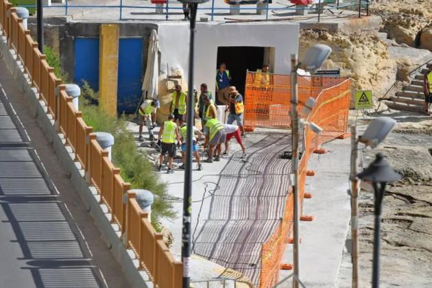 Marsalforn rocks covered in concrete after workers botch government job