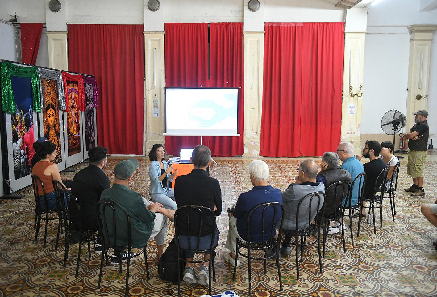 Saturday's group during the workshop.