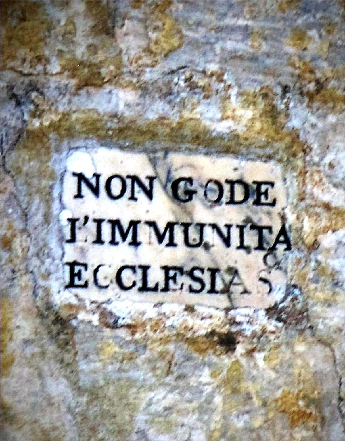 All Church property that used to enjoy the right of sanctuary lost this privilege by proclamation published on April 10, 1828. Photo: Martin Morana