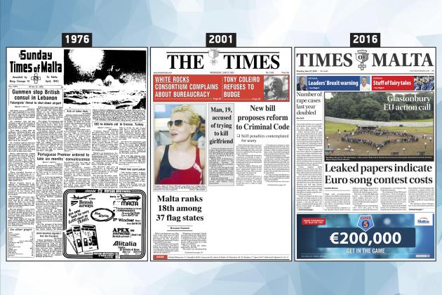 June 27: The front page of Times of Malta 10, 25 and 50 years ago