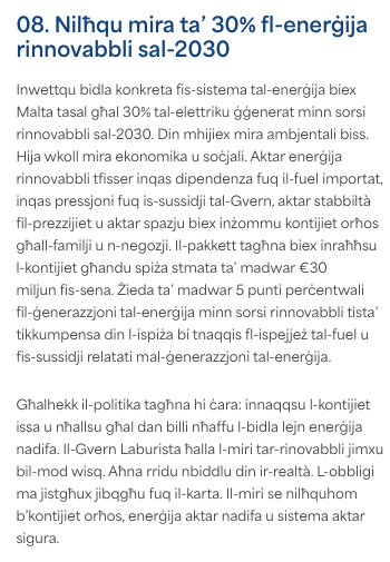 PN initially pledges a 30% target.