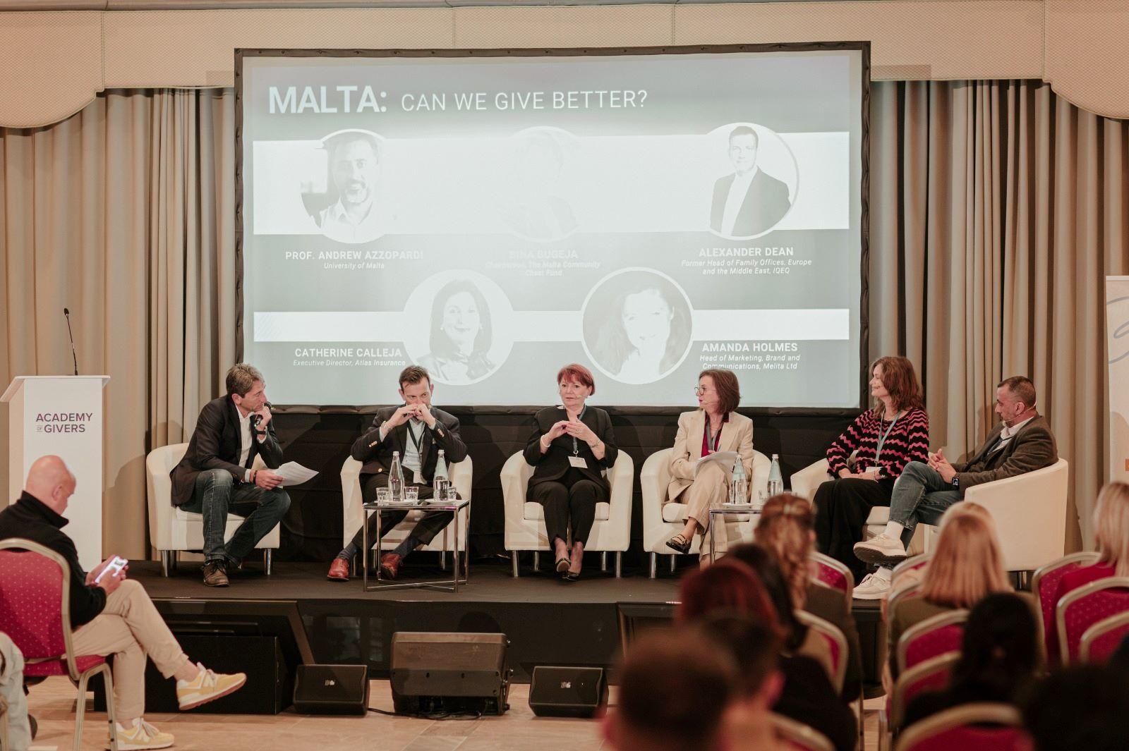 From left: Panel moderator Nathan Farrugia, Alexander Dean, Sina Bugeja, Catherine Calleja, Amanda Holmes and Andrew Azzopardi. Photo: Frank Farrugia