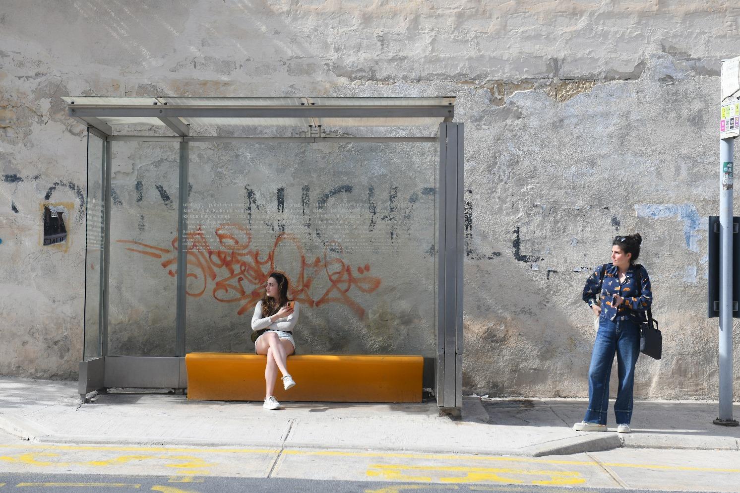 Waiting for the bus...