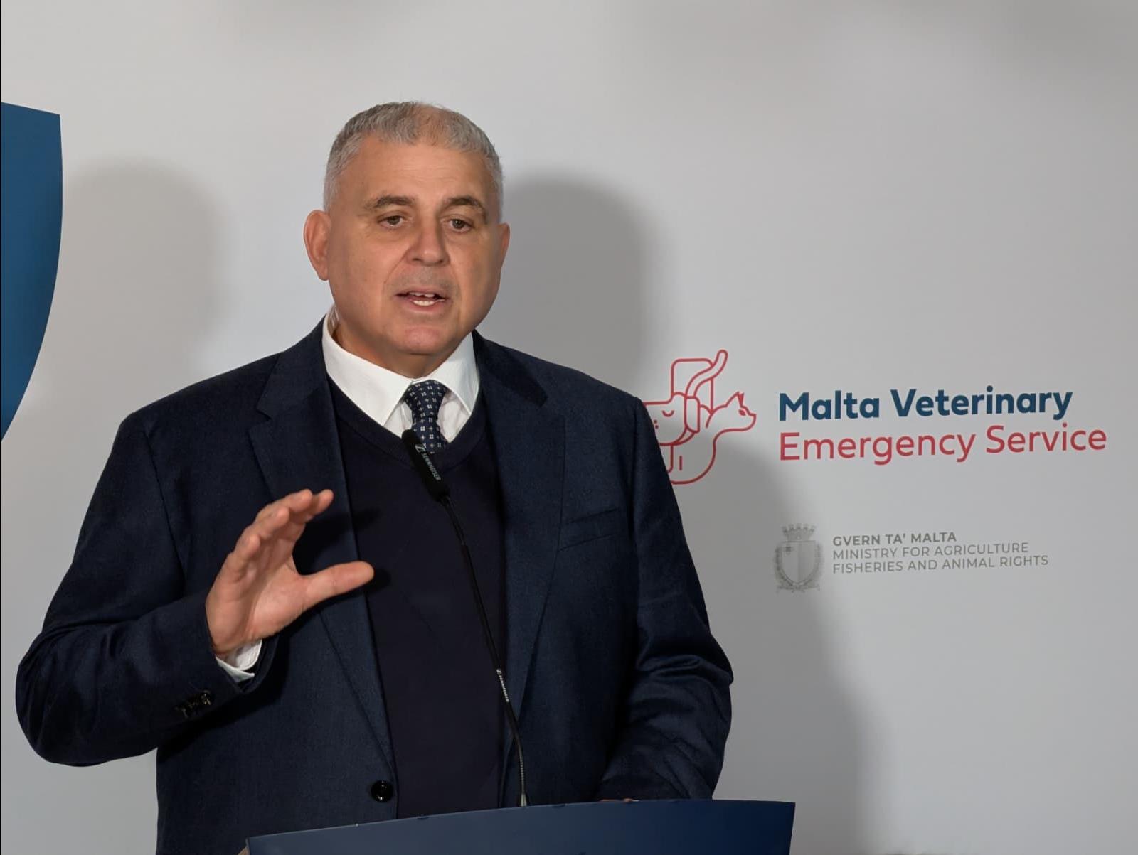 Animal Rights Minister Anton Refalo during Sunday's conference. Photo: Chris Sant Fournier