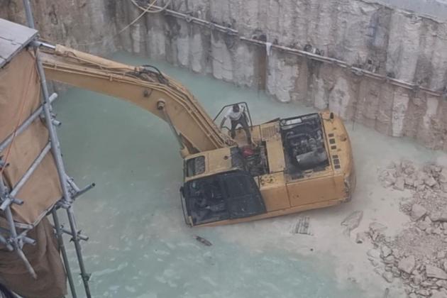 Safety authority shuts down Carlo Stivala site as water flows in Sliema street