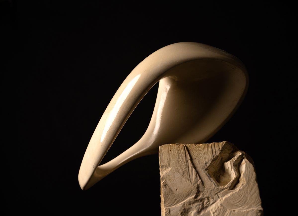 Another sculpture featured in the exhibition