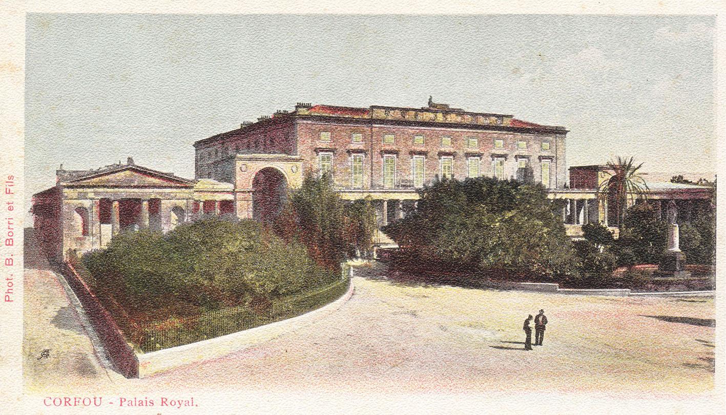 A postcard of the Governor&rsquo;s&nbsp;Palace, Kerkyra, Corfu, built with Malta stone.