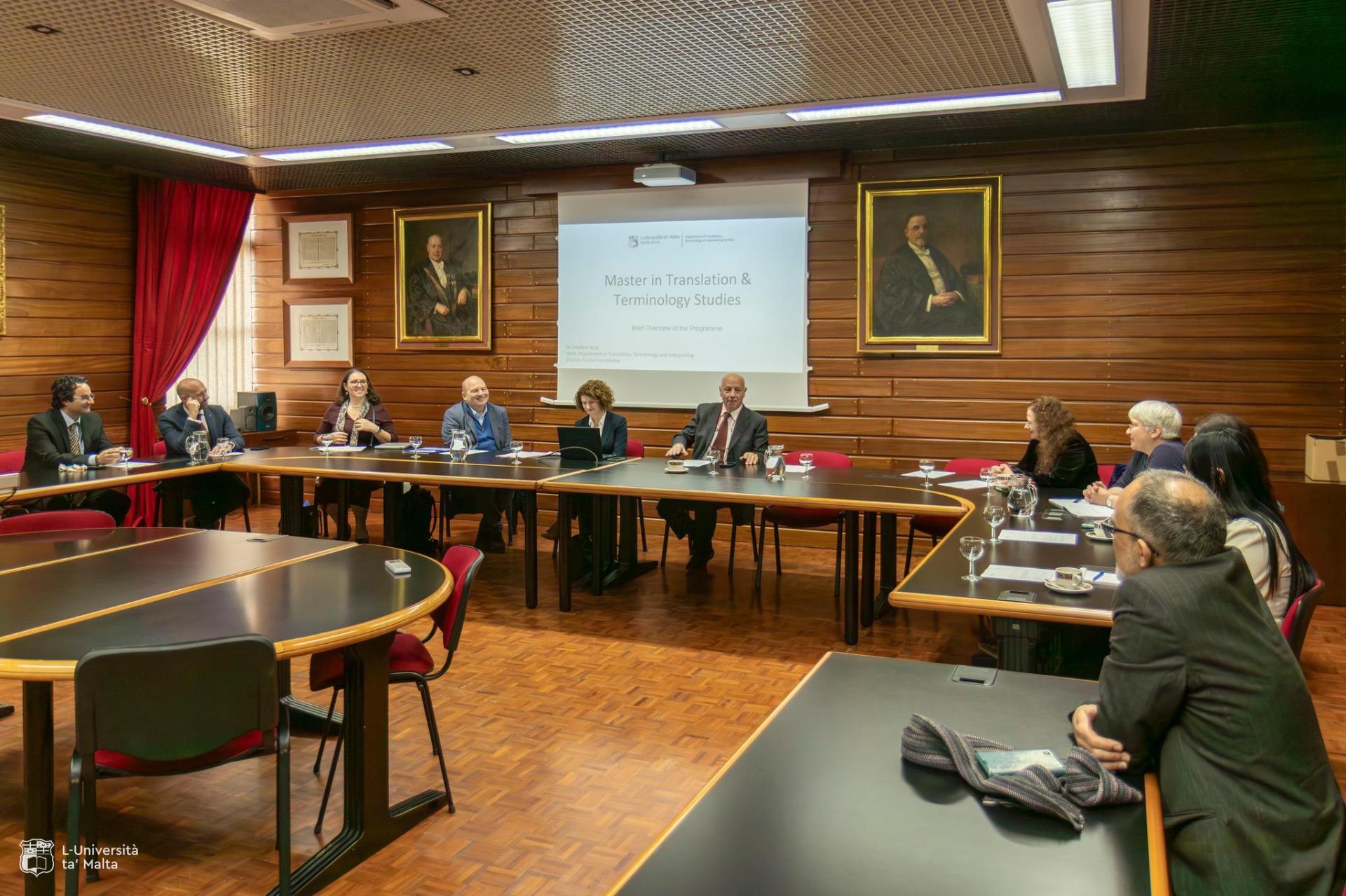 Mavrič also visited the University of Malta to speak to students about a career in translation. Photo: University of Malta/Facebook.