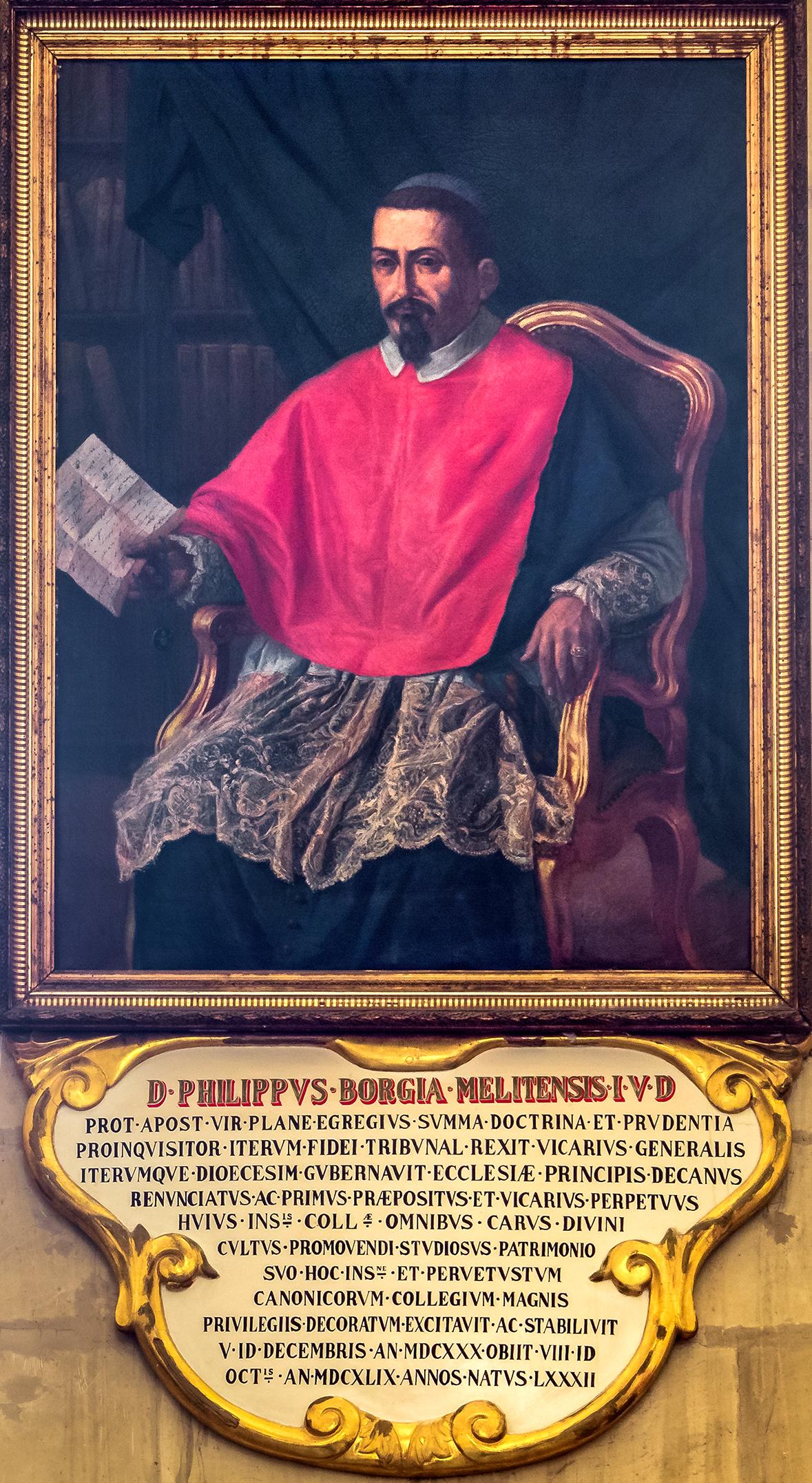 The Reverend Filippo Borg, a leading cleric from Birkirkara. Courtesy of the Capitular Chapter
