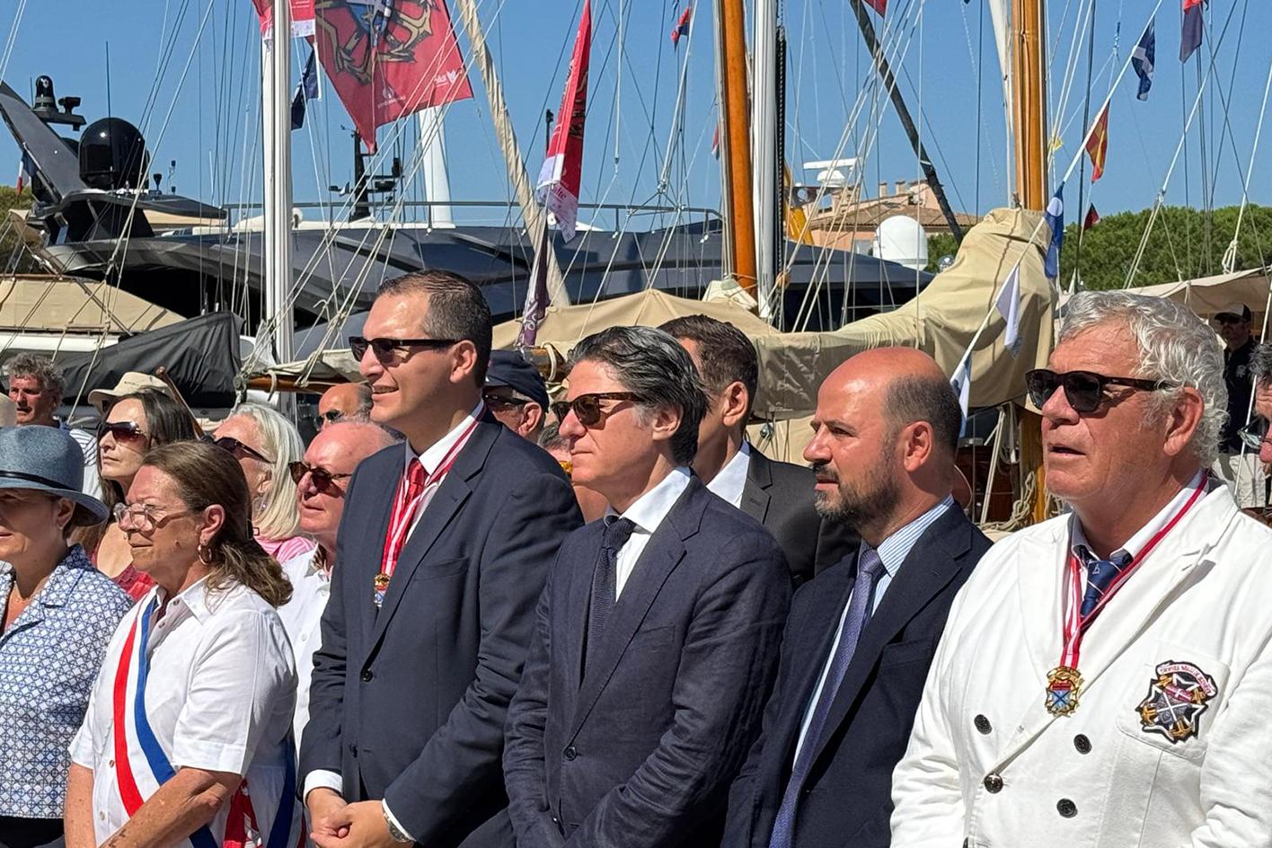 At the inauguration ceremony and start of race, Saint-Tropez, June 28, 2025.