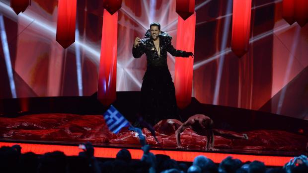 Tenor or soprano? Romania's Cezar was the last to perform yesterday and made it to the final night.