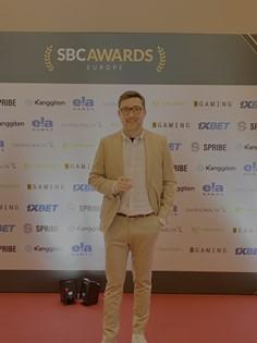 Vincenzo Armato at the SBC Awards Europe. Photo: Adv Revolution