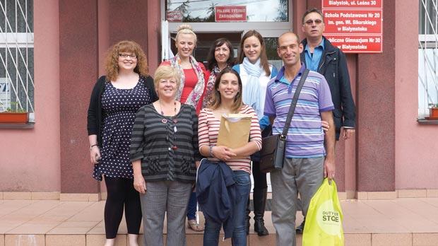 Daniela Sacco and Joseph Tanti (front row, centre and right) with other participants at the meeting.