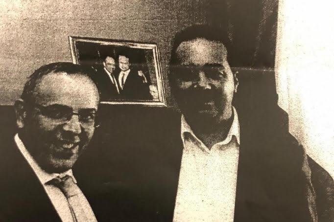 The photo of Melvin Theuma, right, and OPM chief of staff Keith Schembri, left.
