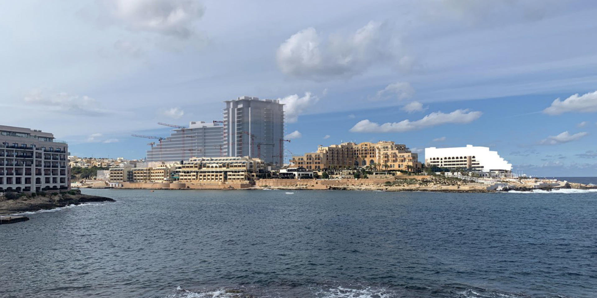 The white shows the approved expansion of the Radisson Blu Resort. Photo: Planning Authority