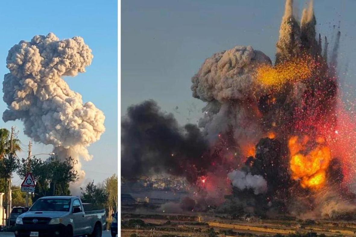 The blast was seen - and felt - from a large distance.