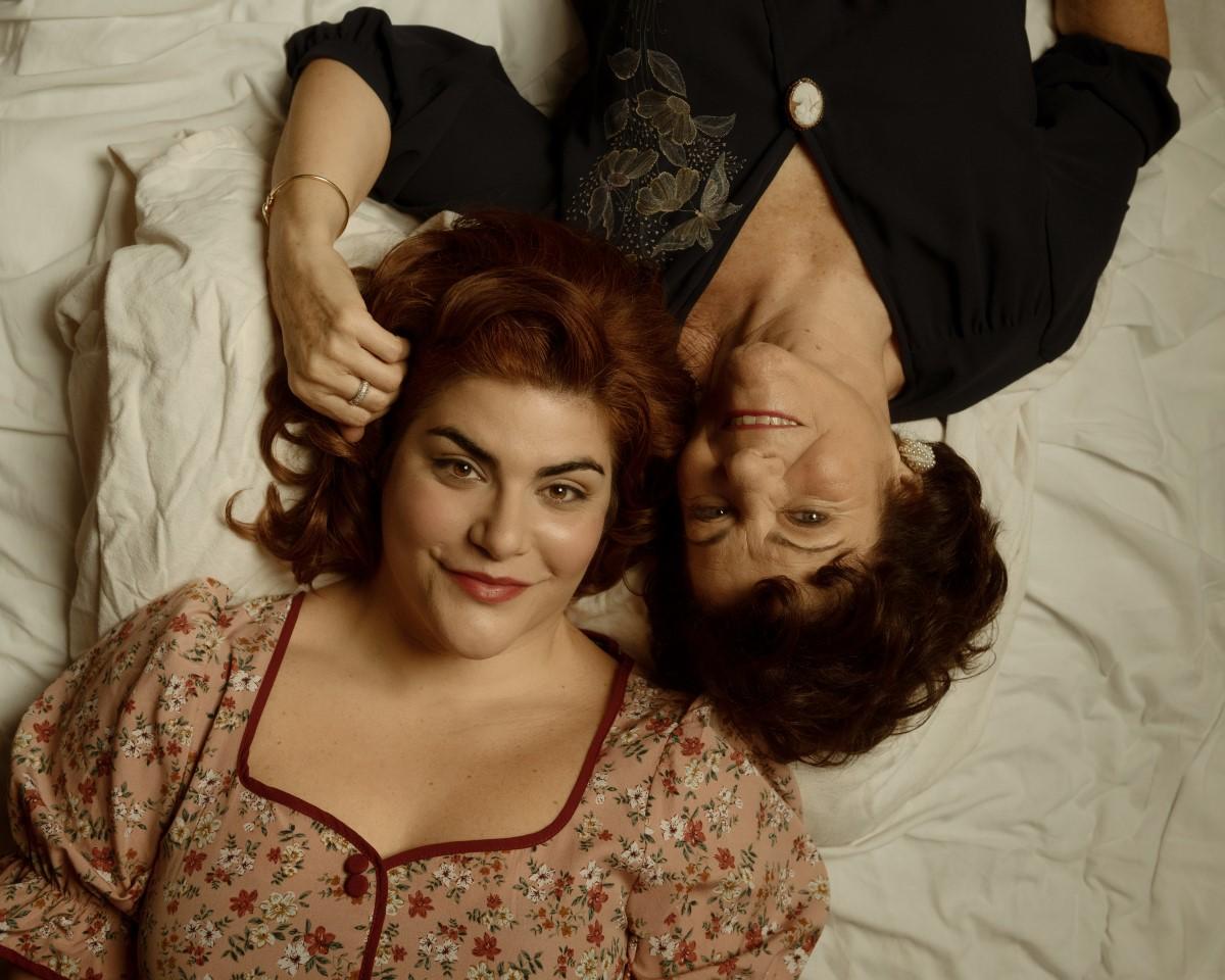 Marta Vella and Josetta Ciappara in <em>Il-Ħajja Sigrieta tan-Nanna Ġenoveffa</em>. Photo: Lorella Castillo