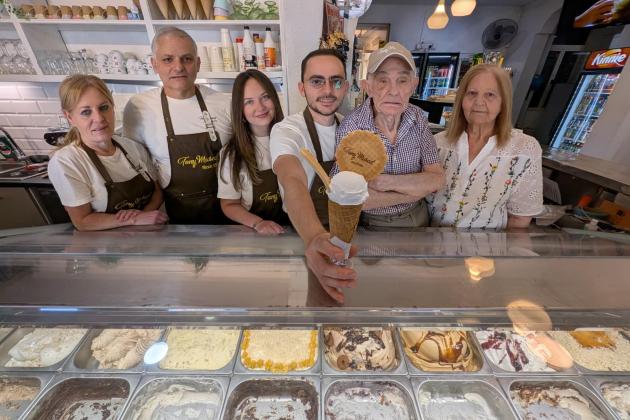 Third-generation ice cream maker balances family trade with medical career