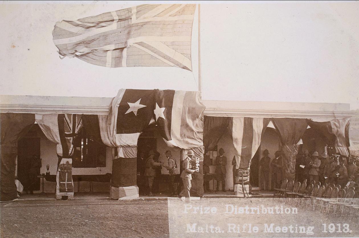 The armed forces rifle competition in a 1913 postcard