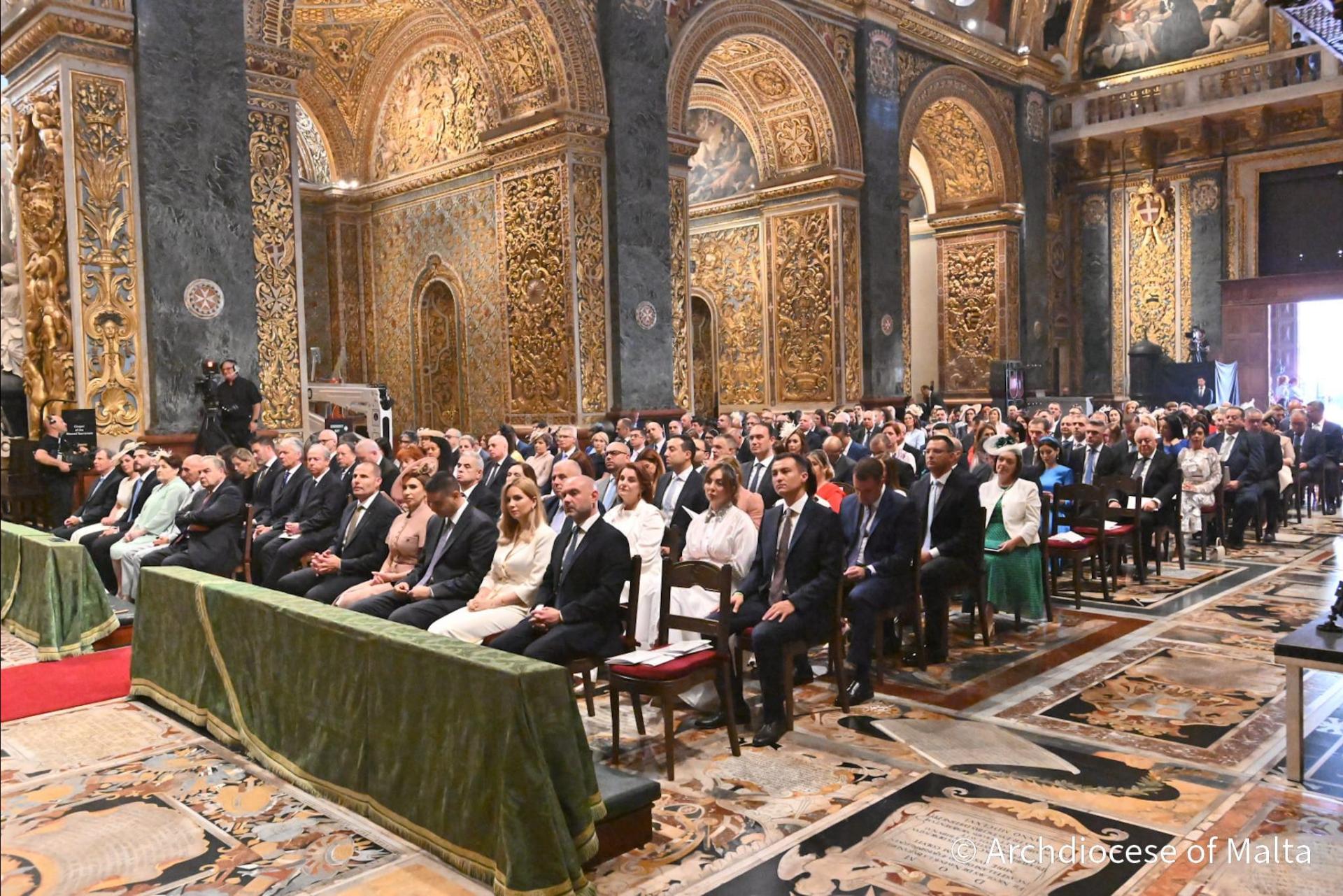 Dignitaries at the Mass. Photo: Archdiocese of Malta
