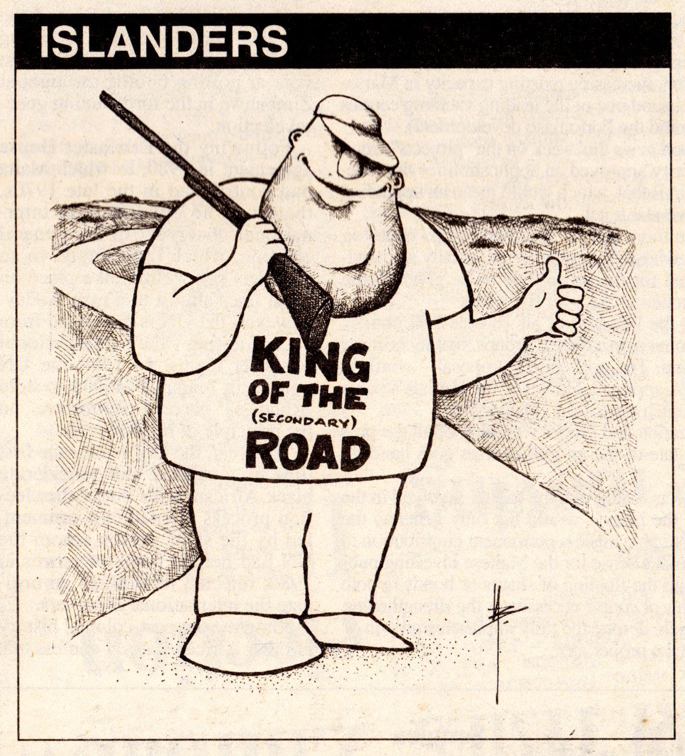 June 18, 2000 - A reference to a law that allowed hunting from secondary roads